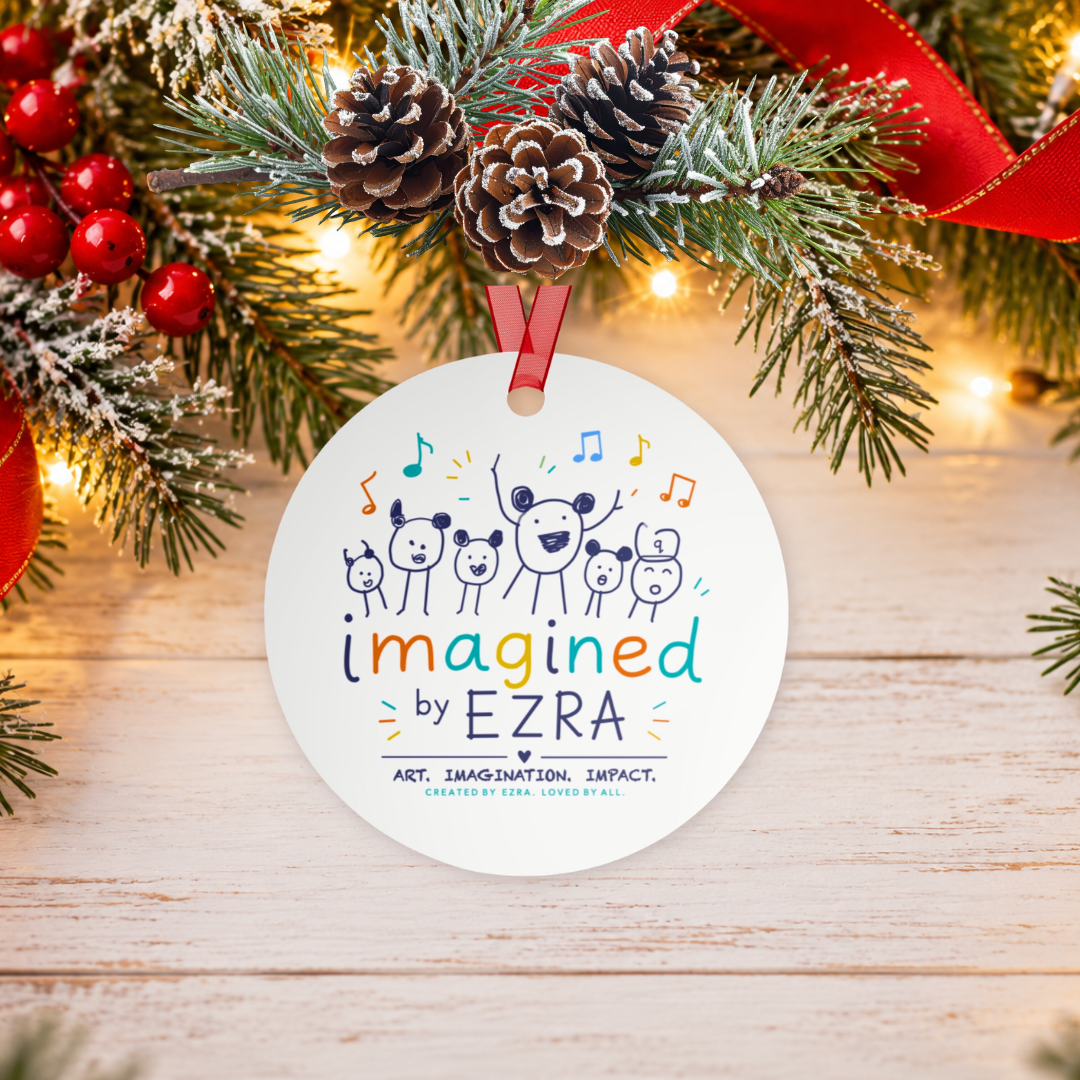 Imagined by Ezra & Friends Holiday Ornament | Original Artwork by Ezra