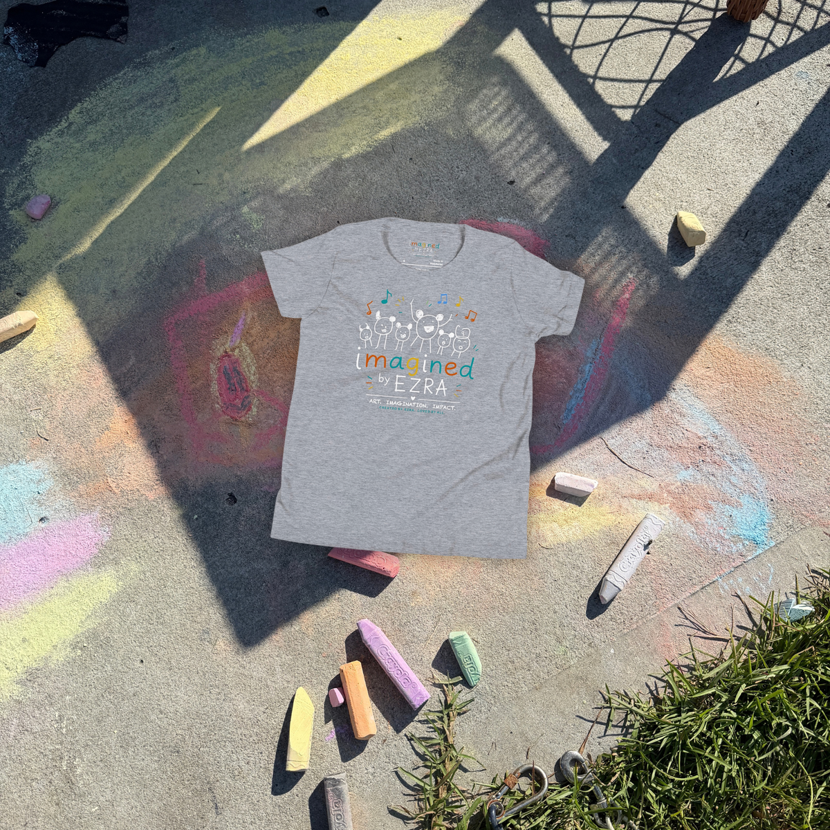 Imagined by Ezra Reverse Logo Youth Tee