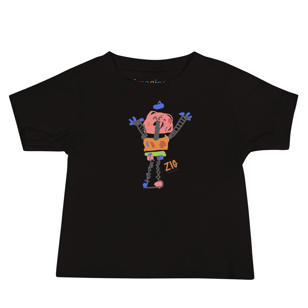 Zig Baby Tee featuring original artwork by Ezra