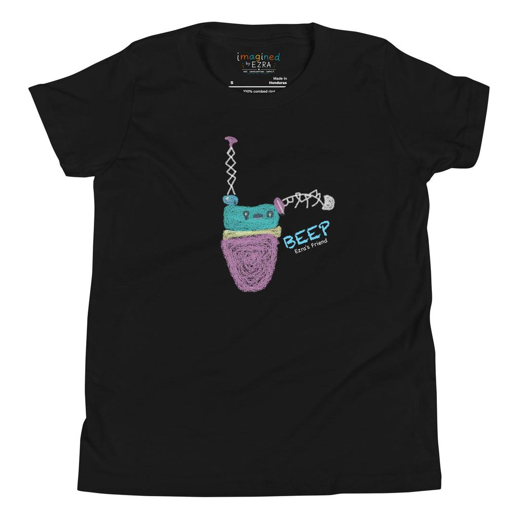 Beep Youth Tee featuring original artwork by Ezra